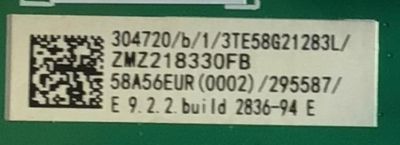 MAIN FUENTE (COMBO) PARA TV HISENSE·ROKU TV 4K·UHD·HDR / NUMERO DE PARTE 304720 / RSAG7.820.9221/ROH / 295587 / 58A56EUR(0002) / MODELO 58R6E3 58A56EUR - Imagen 3